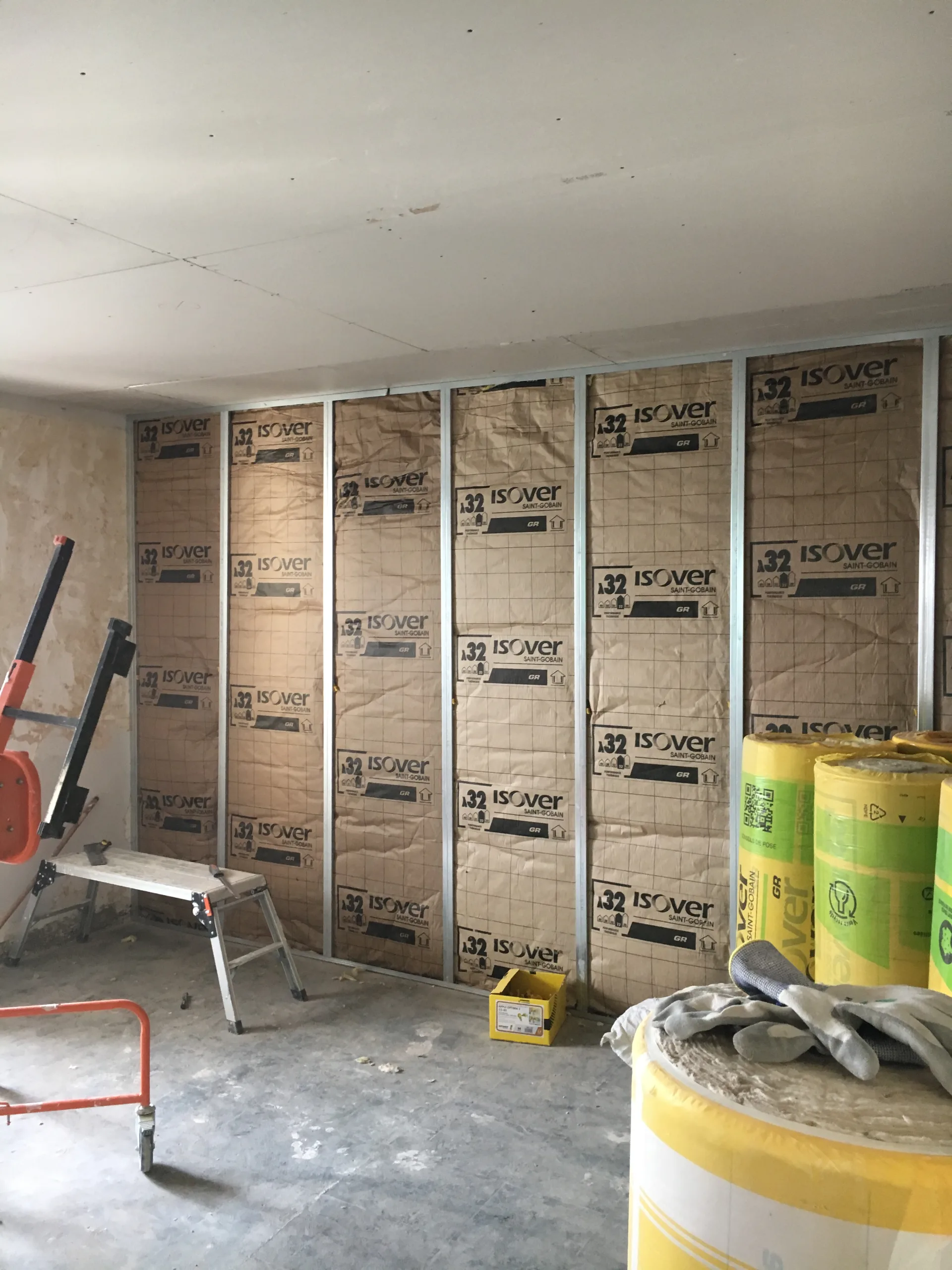 Travaux d'isolation
